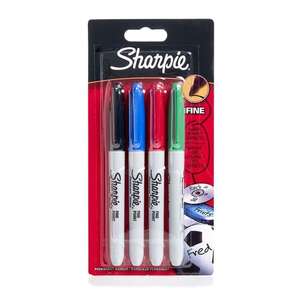 Sharpie - Sharpie Set Permanent Fine 4'Lü Set Standart 811010