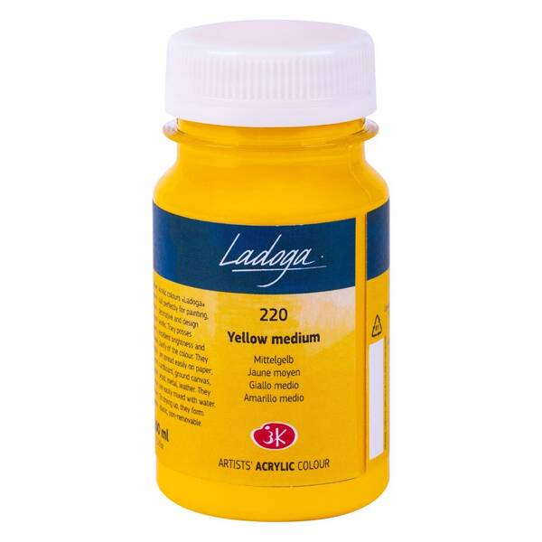 St. Petersburg Ladoga Akrilik Boya 100 Ml Yellow Medium - 1