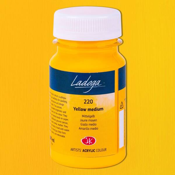 St. Petersburg Ladoga Akrilik Boya 100 Ml Yellow Medium - 2