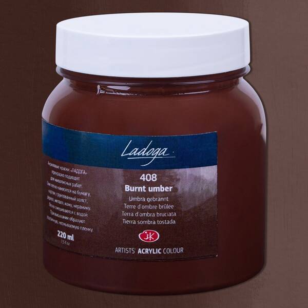 St. Petersburg Ladoga Akrilik Boya 220 Ml Burnt Umber - 1