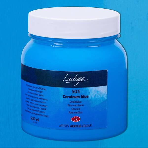 St. Petersburg Ladoga Akrilik Boya 220 Ml Ceruleum Blue Hue - 2