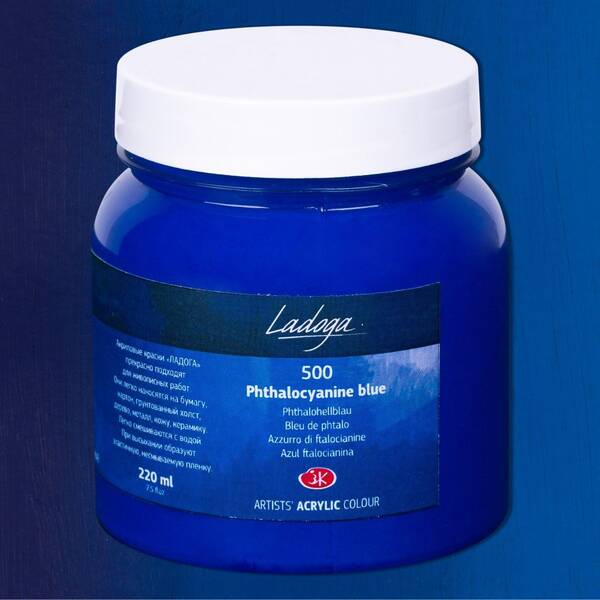 St. Petersburg Ladoga Akrilik Boya 220 Ml Phthalo Blue - 2