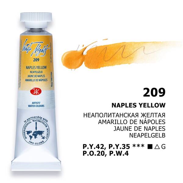 St. Petersburg White Nights Tüp Suluboya 10Ml S1 209 Naples Yellow - 1