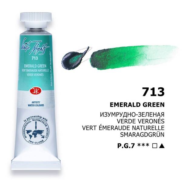 St. Petersburg White Nights Tüp Suluboya 10Ml S1 713 Emerald Green - 1