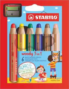 Stabilo - Stabilo Boya Kalemi Woody 6'Lı 8806-2