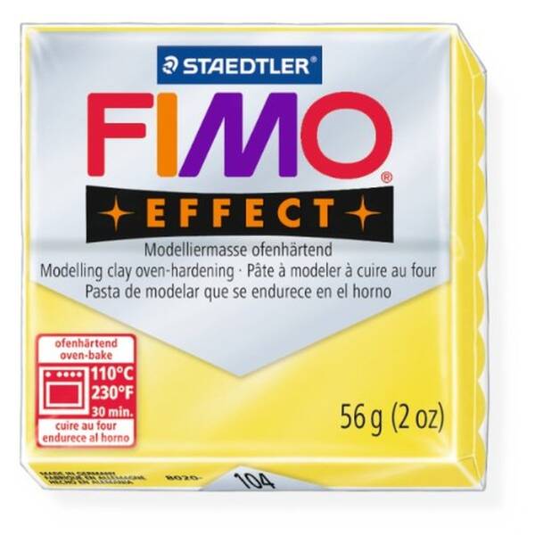 Staedtler Fimo Effect Modelleme Kili 57Gr 104 Transparent Yellow - 1