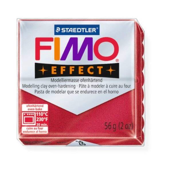 Staedtler Fimo Effect Modelleme Kili 57Gr 28 Meallic Ruby Red - 1