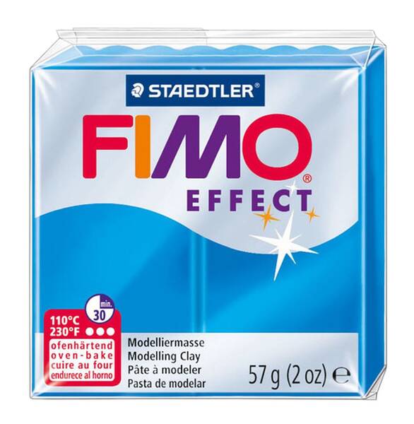 Staedtler Fimo Effect Modelleme Kili 57Gr 374 Transparent Blue - 1