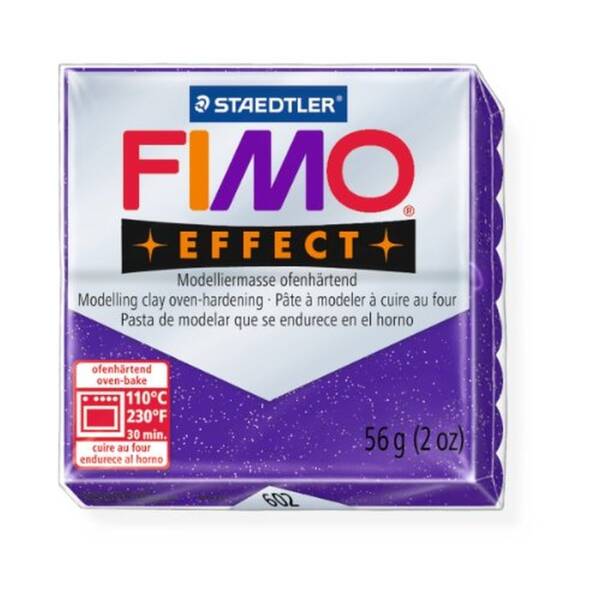 Staedtler Fimo Effect Modelleme Kili 57Gr 602 Glitter Pruple - 1