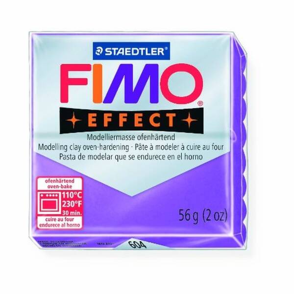 Staedtler Fimo Effect Modelleme Kili 57Gr 604 Transparent Purple - 1