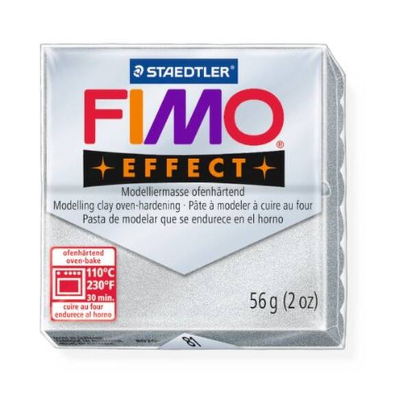 Staedtler Fimo Effectt Modelleme Kili 57Gr 81 Metallic Silver - 1