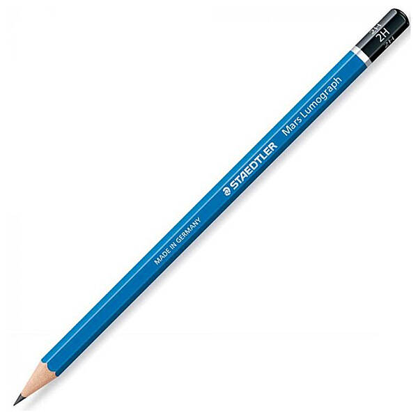 Staedtler Mars Lumograph Dereceli Kurşun Kalem 100-2H - 1
