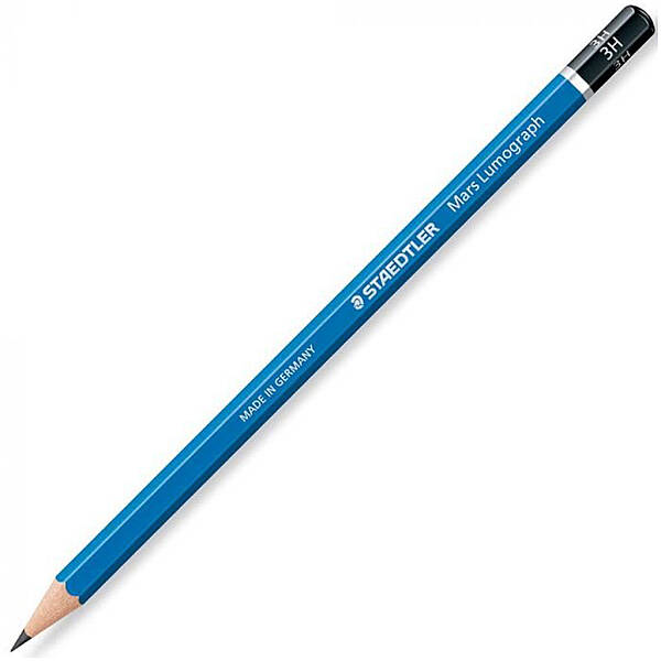 Staedtler Mars Lumograph Dereceli Kurşun Kalem 100-3H - 1