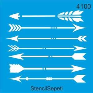 Stencil Sepeti - Stencil Sepeti Stencil 20X20 Kod:4100 Oklar