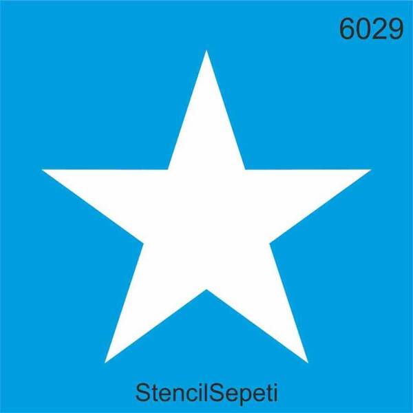 Stencil Sepeti Stencil 20X20 Kod:6029 Yıldız