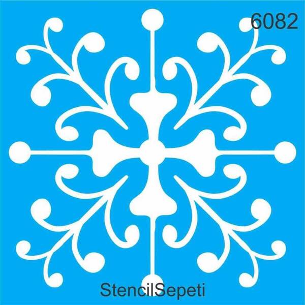 Stencil Sepeti Stencil 20X20 Kod:6082 Talavera Desen - 1