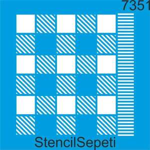 Stencil Sepeti - Stencil Sepeti Stencil 20X20 Kod:7351