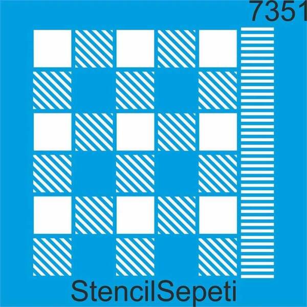 Stencil Sepeti Stencil 20X20 Kod:7351