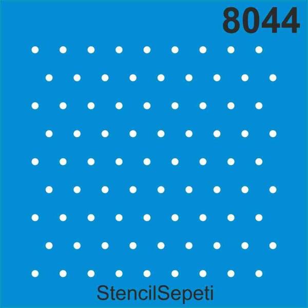 Stencil Sepeti Stencil 20X20 Kod:8044 Puantiyeli Desen