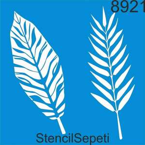 Stencil Sepeti - Stencil Sepeti Stencil 20X20 Kod:8921 Yapraklar