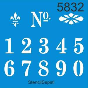Stencil Sepeti - Stencil Sepeti Stencil 30X30 Kod:8532