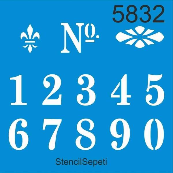 Stencil Sepeti Stencil 30X30 Kod:8532