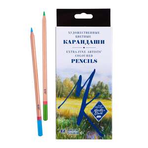 St.Petersburg Extra Fine Artists Coloured Pencils Master Class, 12 Colours, Carton Box - Thumbnail