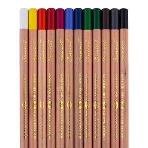 St.Petersburg Set Of Pastel Pencils Sonnet 12 Colours - Thumbnail