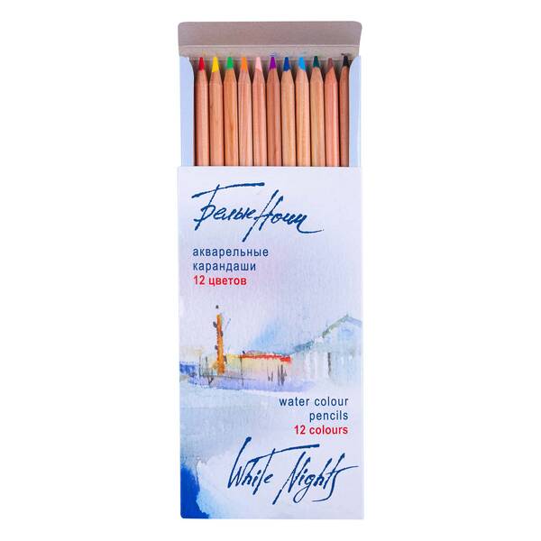 St.Petersburg Watercolour Pencils White Nights, 12 Colours, Carton Box