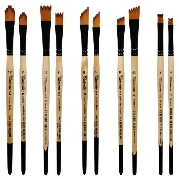 Tintoretto 143-145-149-151-153 Seri Çentikli Fırçalar - 1