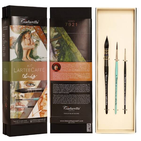Tintoretto Lartee Caffe Selection İllüstrasyon Fırça Seti Kit-7921 - 1