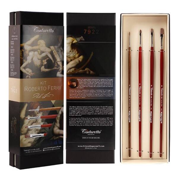 Tintoretto Roberto Ferri Selection Yağlı Boya Fırça Seti Kit-7922 - 1