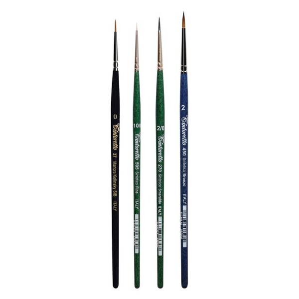 Tintoretto Maxart Selection Minyatür 4'lü Fırça Seti 8916 - 2