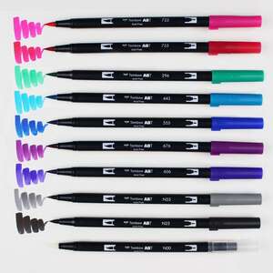 Tombow Ab-T Grafik Kalemi Galaksi Renkler 10Lu Set - 2