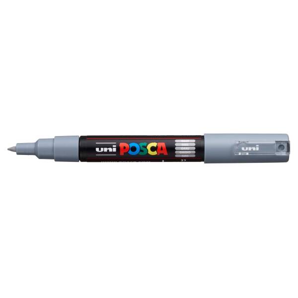 Uni Posca PC-1M Extra Fine Marker 0.7 mm Grey - 1