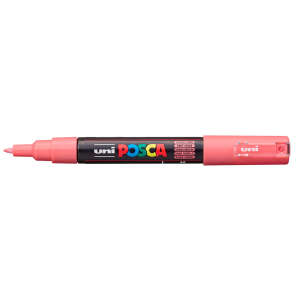 Uni Posca PC-1M Extra Fine Marker 0.7 mm Coral Pink - Uni