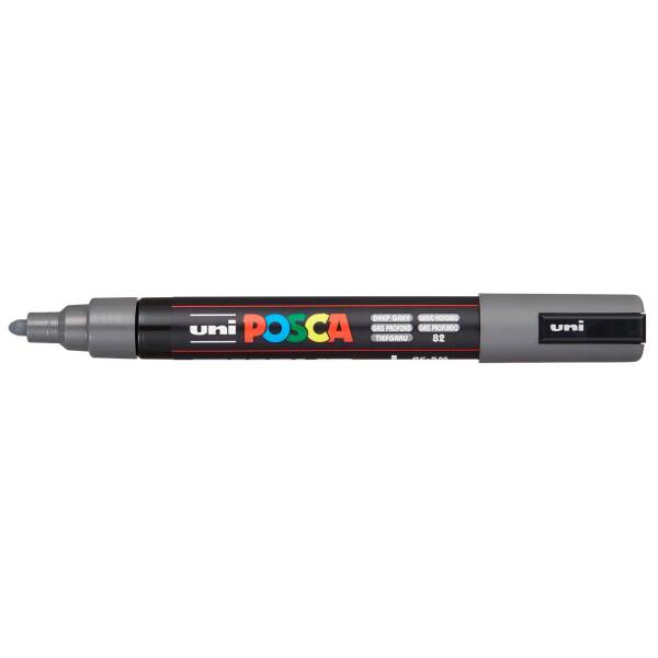 Uni Posca PC-5M Medium Marker 1.8-2.5 mm Deep Grey - 1