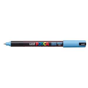 Uni Posca PC-1MR Ultra Fine Marker 0.7 mm Glacier Blue - Uni