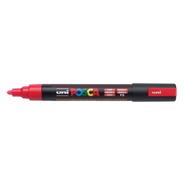 Uni Posca PC-5M Paint Marker Fluorescent Red