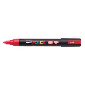 Uni Posca PC-5M Medium Marker 1.8-2.5 mm Fluorescent Red - 2