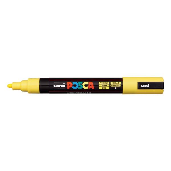 Uni Posca PC-5M Medium Marker 1.8-2.5 mm Yellow - 1