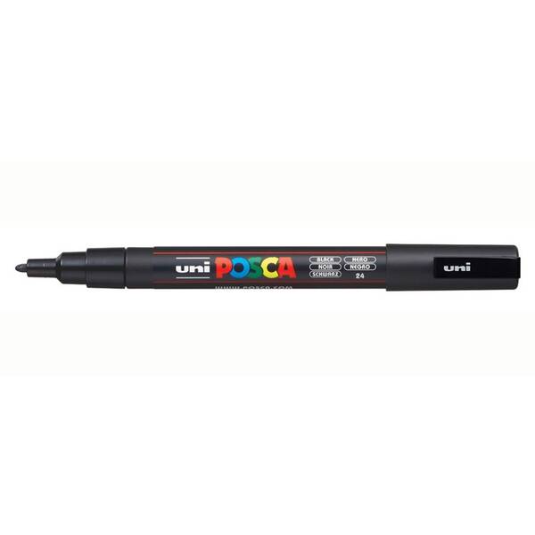 Uni Posca PC-3M Fine Marker 0.9-1.3 mm Black