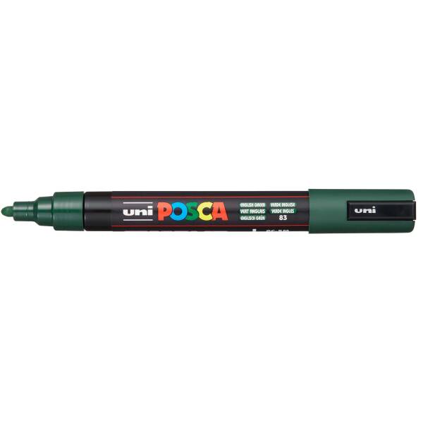 Uni Posca PC-5M Medium Marker 1.8-2.5 mm English Green - 1