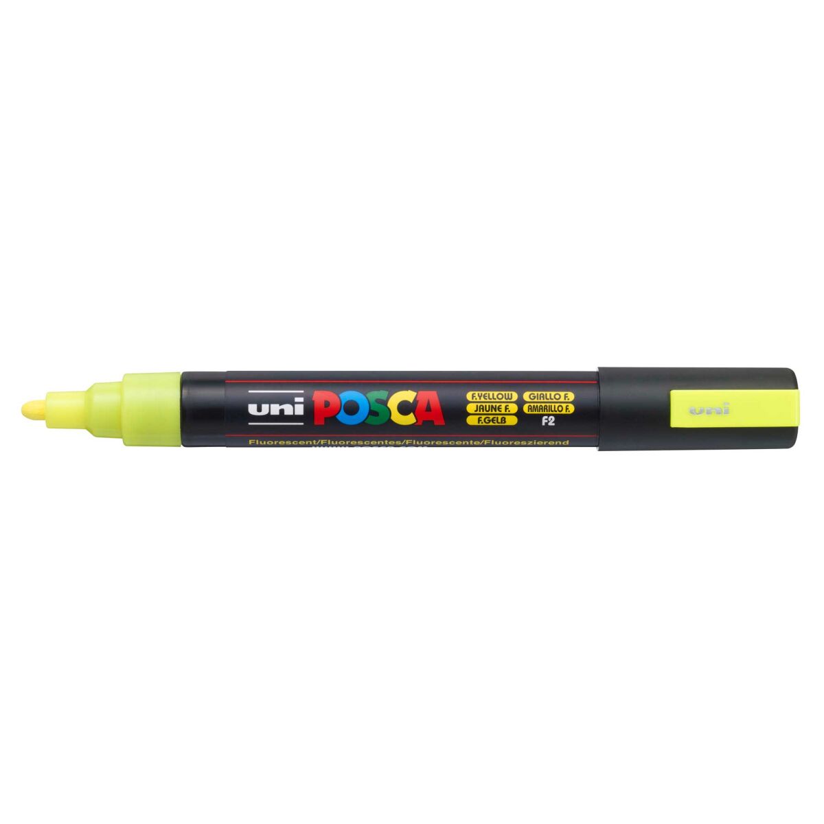 Uni Posca PC-5M Medium Marker 1.8-2.5 mm Fluorescent Yellow