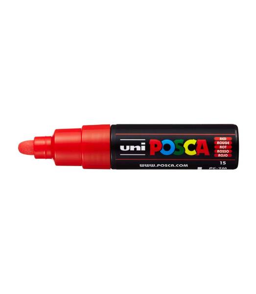 Uni Posca PC-7M Large Marker 4.5-5.5 mm Red - 1