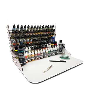 Vallejo 26.014 Work Station-Vertical (50X37) 17/35/60/200ml&Brushes - 2