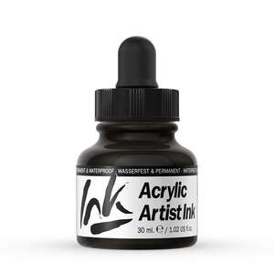 Vallejo Acrylic Artist Ink Sıvı Akrilik 30ml Black Pearl - Vallejo