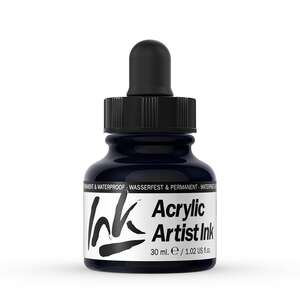 Vallejo Acrylic Artist Ink Sıvı Akrilik 30ml Black - 2