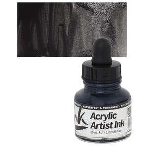 Vallejo Acrylic Artist Ink Sıvı Akrilik 30ml Black - Vallejo