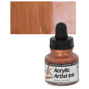 Vallejo Acrylic Artist Ink Sıvı Akrilik 30ml Copper - Thumbnail